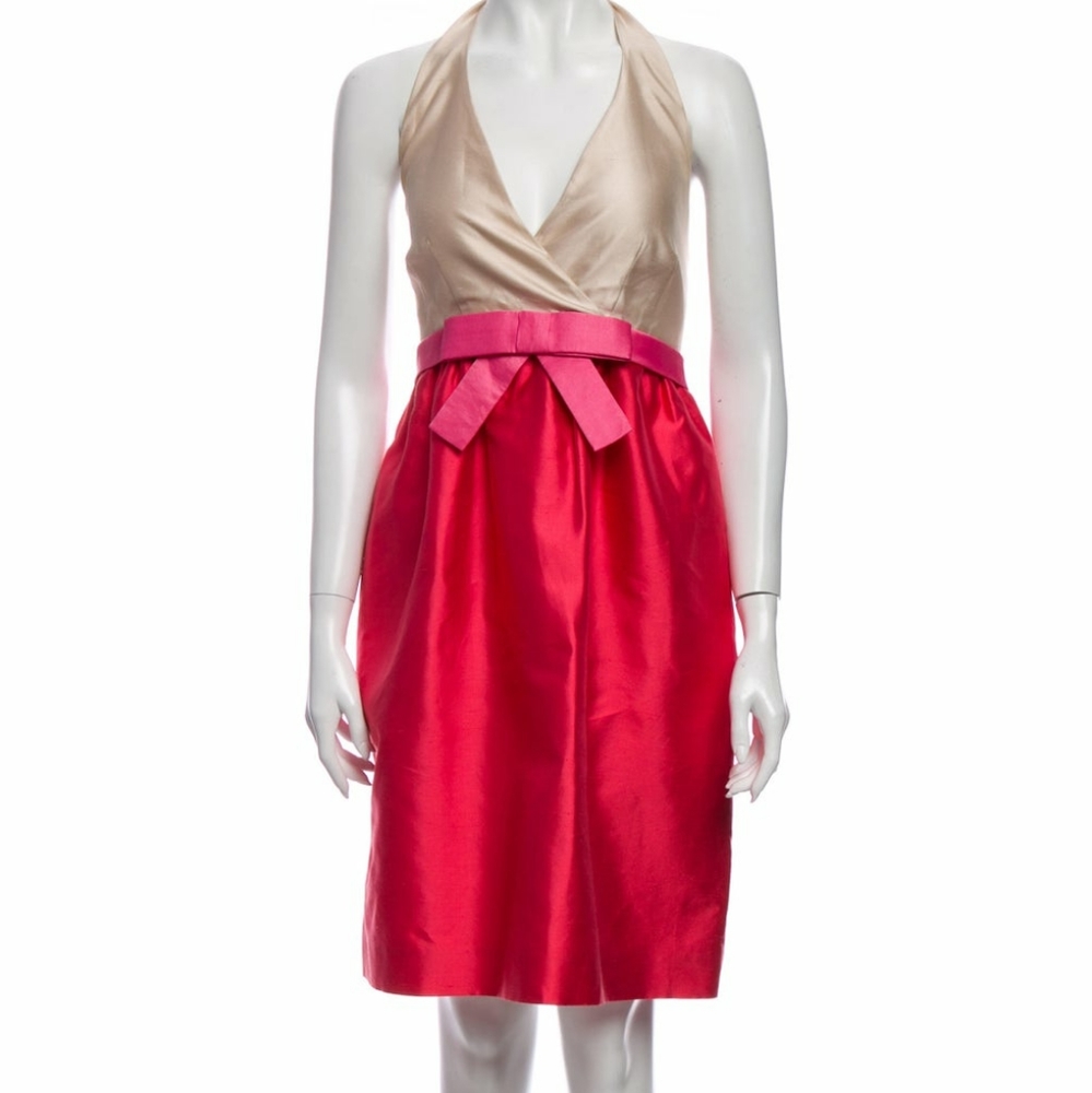 Kate Spade New York Silk Coral Cocktail Dress